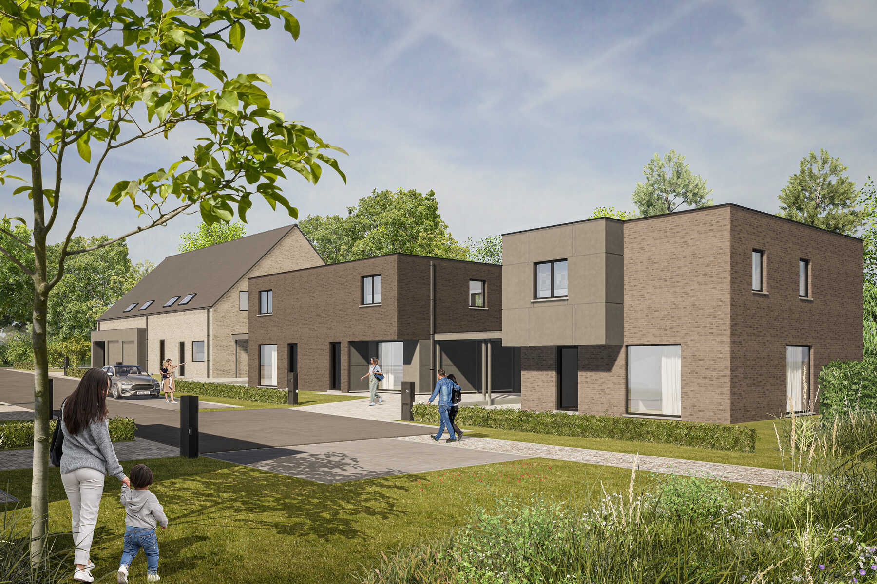 Landelijk gelegen nieuwbouwwoning (5 woningen)