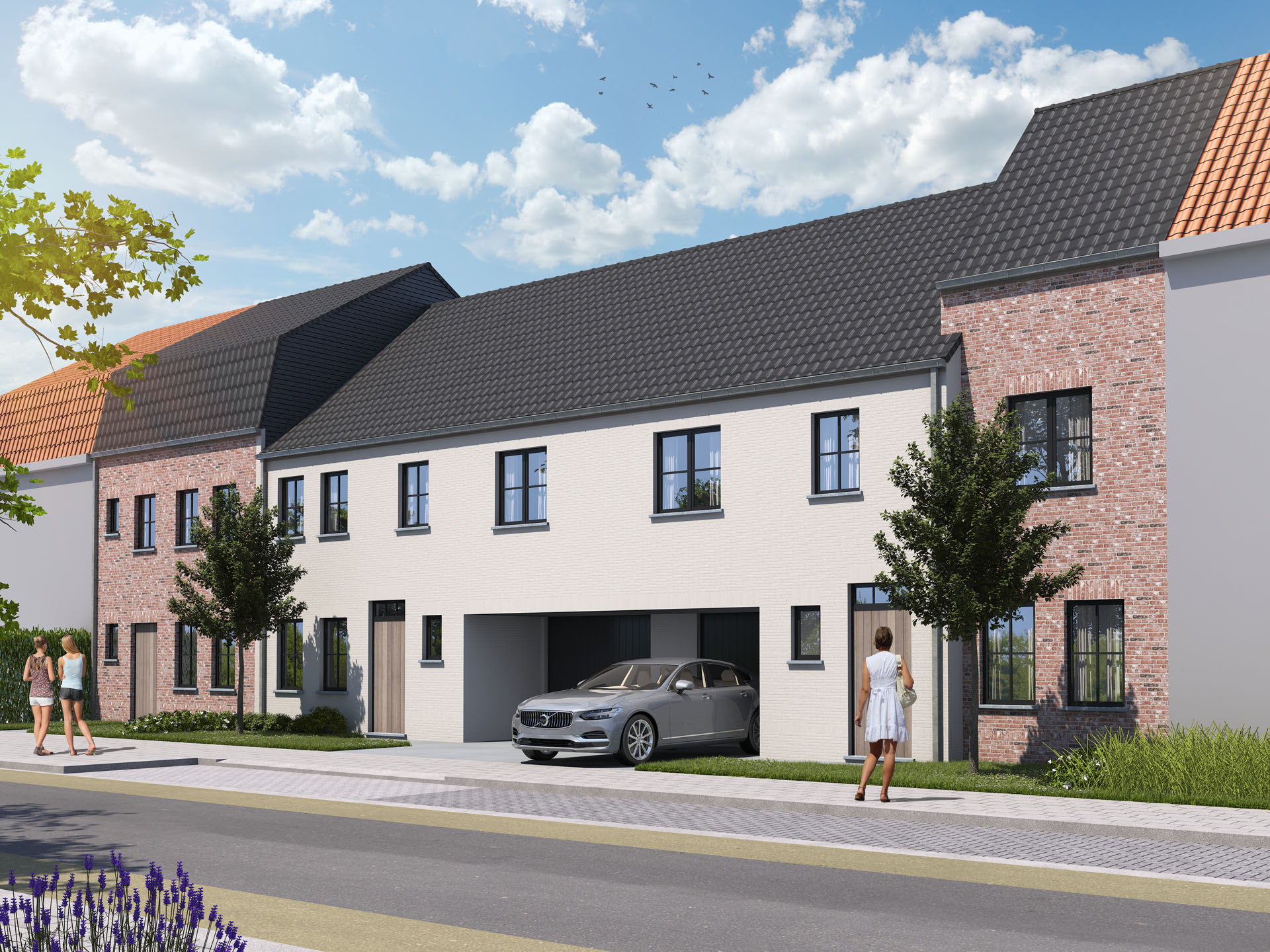 Hedendaagse driewoonst