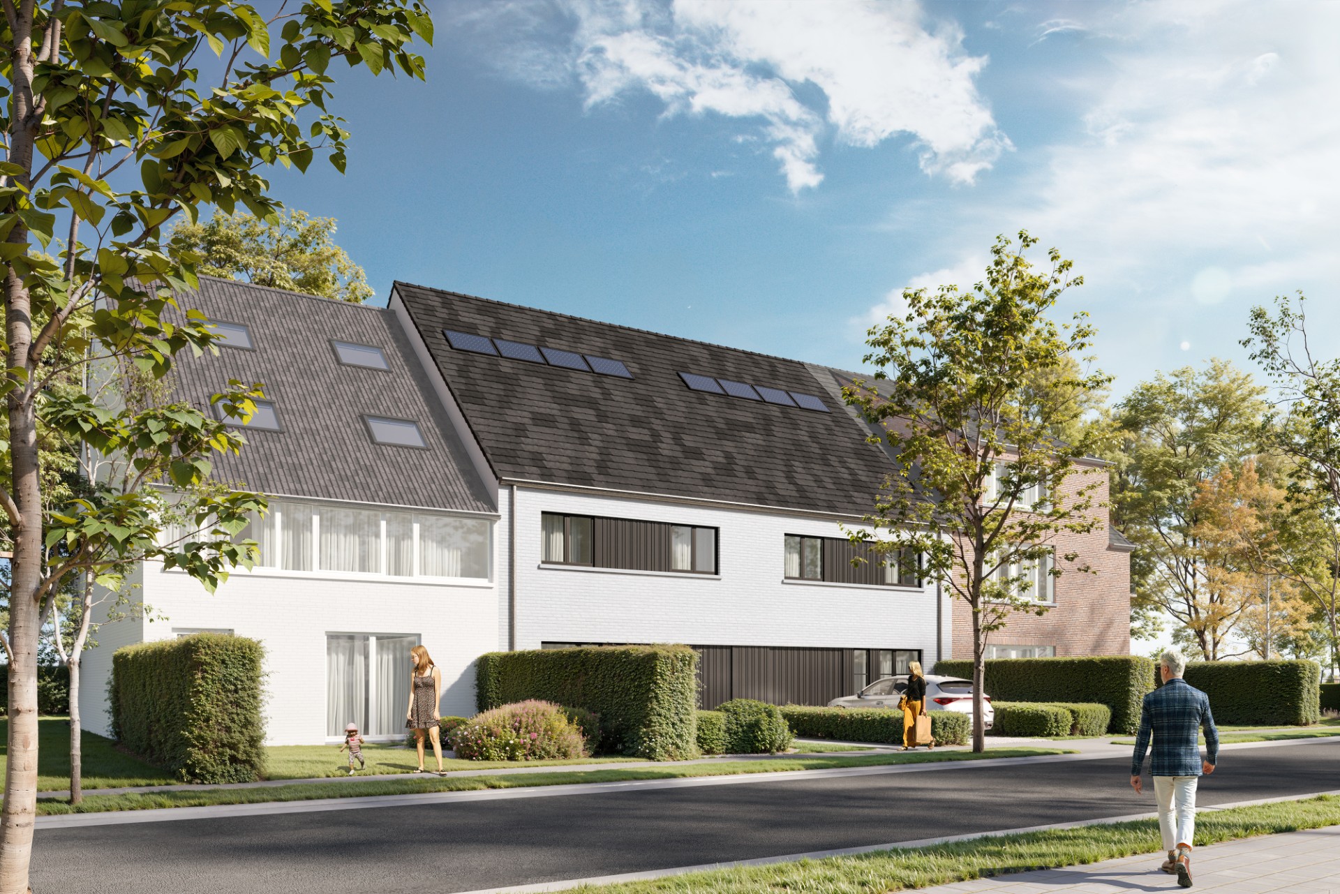Ruime moderne nieuwbouwwoningen